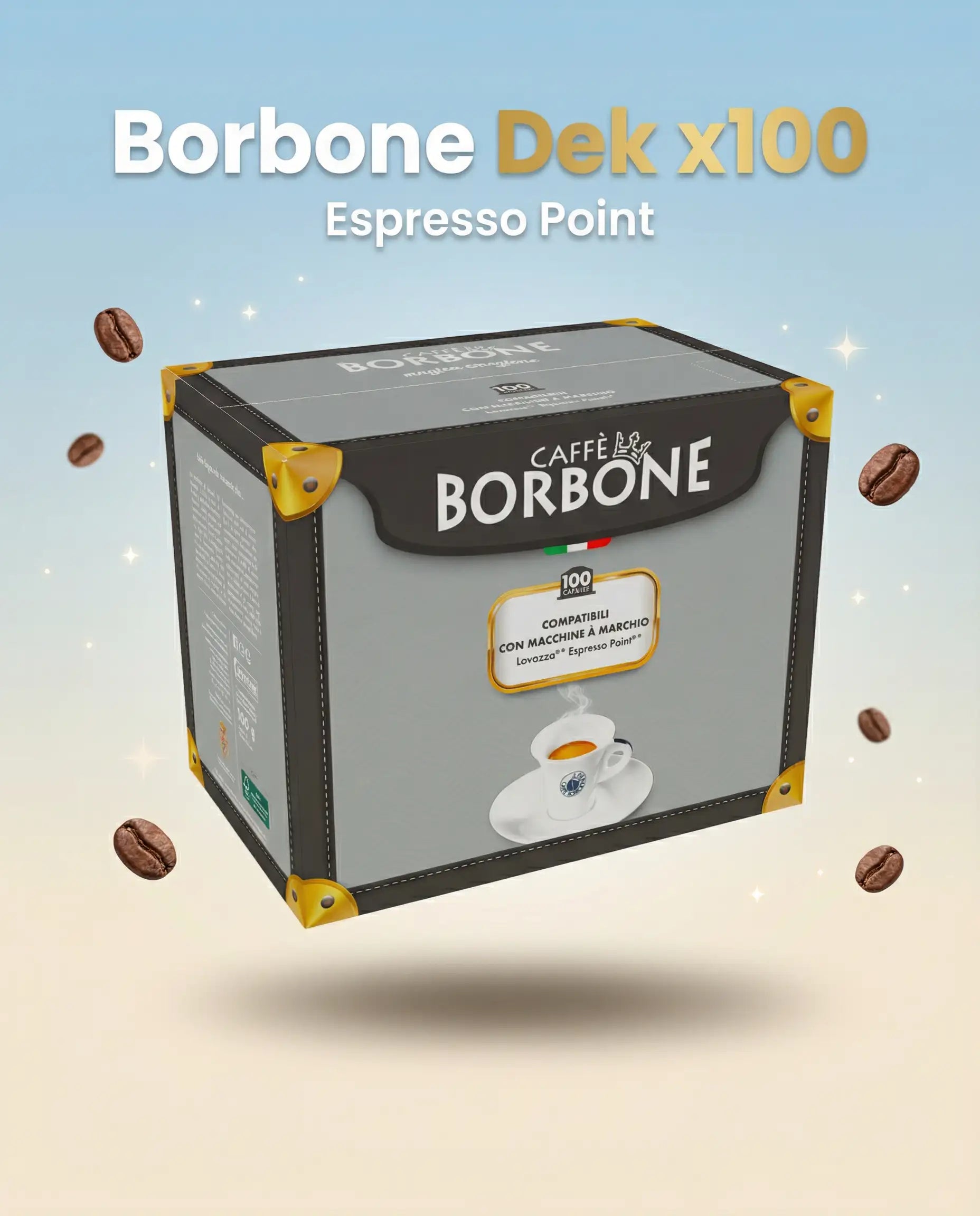 100 Capsule Caffè Borbone Miscela Dek Compatibili Espresso Point